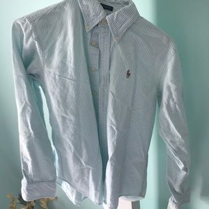 Blue striped RALPH LAUREN button down